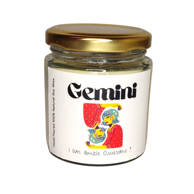 Sun Sign Candles - Gemini - Rose Lavender ( 35+ hrs burn time)